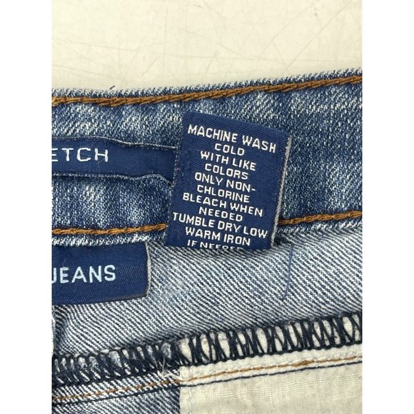 Bill Blass Mid Rise Medium Wash Straight Leg Button Pockets Denim Jeans Size 14 - Picture 7 of 16